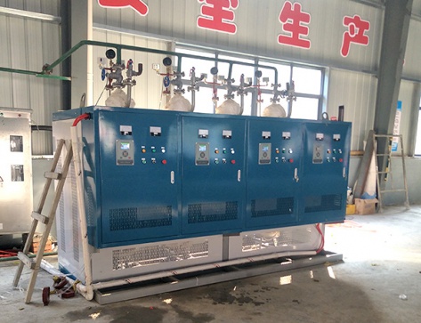 湖北十堰市小型造紙廠金星艾葉專注種植有限公司300KW電磁蒸汽鍋爐運行中